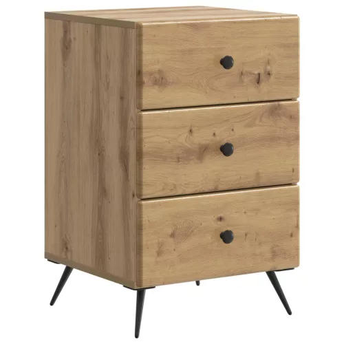 vidaXL Éjjeliszekrény Kézműves Tölgy 43 x 41 x 66,5 cm Szerelt Fa