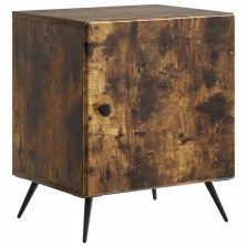   vidaXL Éjjeliszekrény Füstös Tölgy 43 x 34,5 x 50 cm Szerelt Fa
