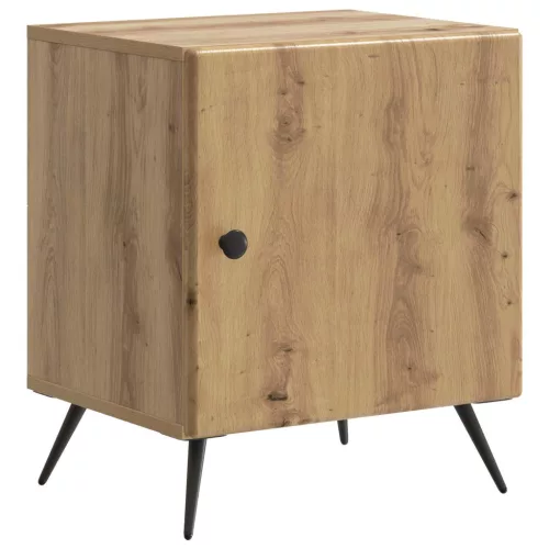 vidaXL Éjjeliszekrény Kézműves Tölgy 43 x 34,5 x 50 cm Szerelt Fa