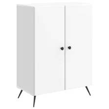   vidaXL Széf Magasfényű Fehér 66 x 34,5 x 90 cm Szerelt Fa