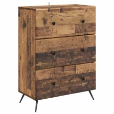   vidaXL Fiókos szekrény Antik Fa 66 x 34,5 x 90 cm Szerelt Fa