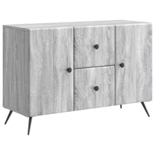   vidaXL Széf fiókkal Szürke Sonoma 89 x 34,5 x 60 cm Szerelt Fa