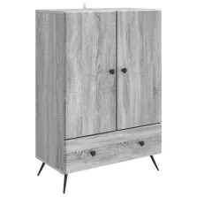   vidaXL Széf fiókkal Szürke Sonoma 66 x 34,5 x 95 cm Szerelt Fa