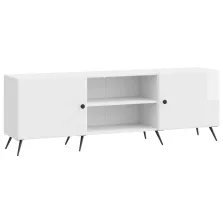   vidaXL TV szekrény Magasfényű Fehér 150 x 31 x 50 cm Szerelt Fa
