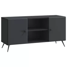 vidaXL TV szekrény Fekete 102 x 34,5 x 50 cm Szerelt Fa