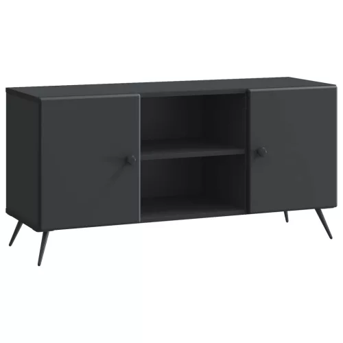 vidaXL TV szekrény Fekete 102 x 34,5 x 50 cm Szerelt Fa