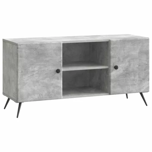 vidaXL TV szekrény Betonszürke 102 x 34,5 x 50 cm Szerelt Fa