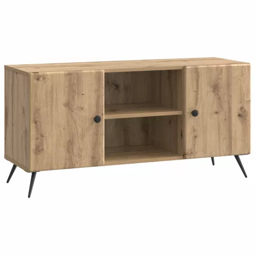 vidaXL TV szekrény Kézműves Tölgy 102 x 34,5 x 50 cm Szerelt Fa