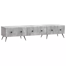   vidaXL TV szekrény fiókkal Betonszürke 147 x 34,5 x 30 cm Szerelt Fa