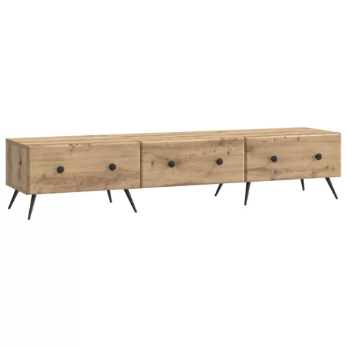 vidaXL TV szekrény Kézműves Tölgy 147 x 34,5 x 30 cm Szerelt Fa