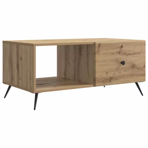 vidaXL Dohányzóasztal Kézműves Tölgy 90 x 50 x 40 cm Szerelt Fa