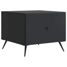   vidaXL Dohányzóasztal fiókkal Fekete 49 x 50 x 40 cm Szerelt Fa