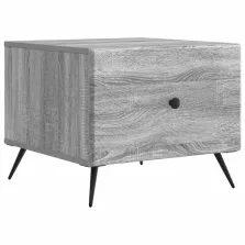   vidaXL Dohányzóasztal fiókkal Szürke Sonoma 49 x 50 x 40 cm Szerelt Fa