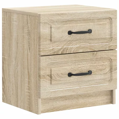 vidaXL Éjjeliszekrény Sonoma Tölgy 43 x 34,5 x 44,5 cm Szerelt Fa