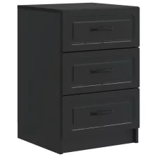   vidaXL Éjjeliszekrény fiókkal Fekete 43 x 41 x 63,5 cm Szerelt Fa