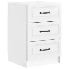   vidaXL Éjjeliszekrény Magasfényű Fehér 43 x 41 x 63,5 cm Szerelt Fa