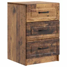   vidaXL Éjjeliszekrény fiókkal Antik Fa 43 x 41 x 63,5 cm Szerelt Fa