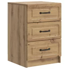   vidaXL Éjjeliszekrény Kézműves Tölgy 43 x 41 x 63,5 cm Szerelt Fa
