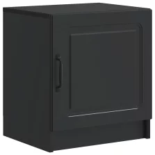 vidaXL Éjjeliszekrény Fekete 43 x 34,5 x 47 cm Szerelt Fa