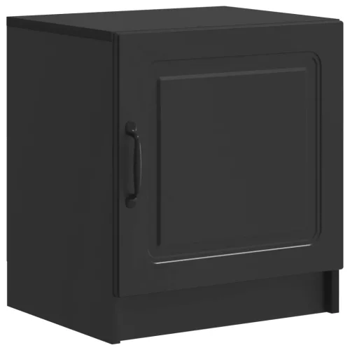 vidaXL Éjjeliszekrény Fekete 43 x 34,5 x 47 cm Szerelt Fa