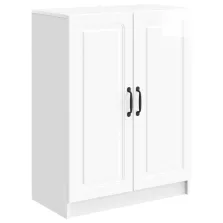   vidaXL Széf Magasfényű Fehér 66 x 34,5 x 87 cm Szerelt Fa