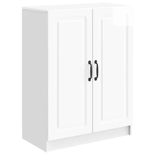 vidaXL Széf Magasfényű Fehér 66 x 34,5 x 87 cm Szerelt Fa