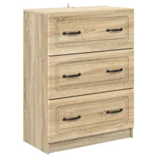   vidaXL Fiókos szekrény Sonoma Tölgy 66 x 34,5 x 87 cm Szerelt Fa