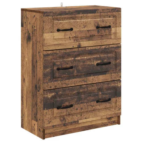 vidaXL Fiókos szekrény Antik Fa 66 x 34,5 x 87 cm Szerelt Fa