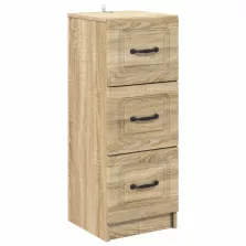   vidaXL Fiókos szekrény Sonoma Tölgy 33 x 34,5 x 87 cm Szerelt Fa