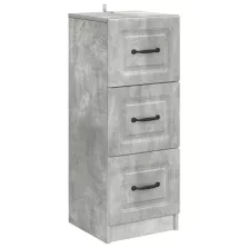   vidaXL Fiókos szekrény Betonszürke 33 x 34,5 x 87 cm Szerelt Fa