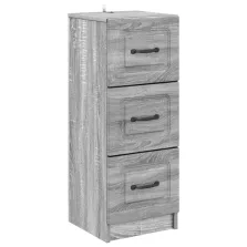   vidaXL Fiókos szekrény Szürke Sonoma 33 x 34,5 x 87 cm Szerelt Fa
