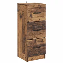   vidaXL Fiókos szekrény Antik Fa 33 x 34,5 x 87 cm Szerelt Fa