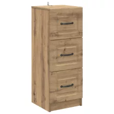   vidaXL Fiókos szekrény Kézműves Tölgy 33 x 34,5 x 87 cm Szerelt Fa