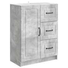   vidaXL Széf fiókkal Betonszürke 66 x 34,5 x 87 cm Szerelt Fa