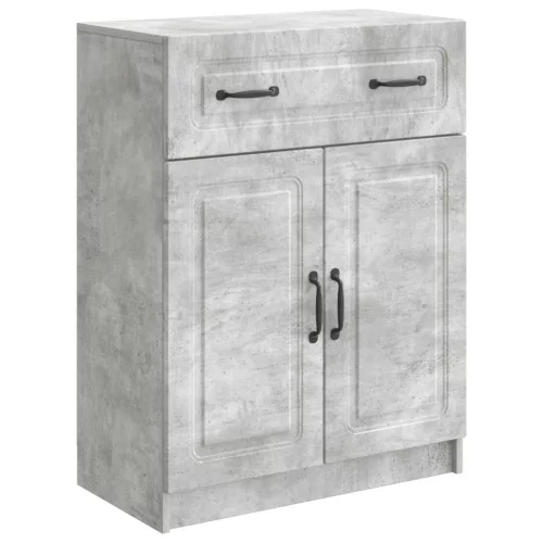 vidaXL Széf fiókkal Betonszürke 66 x 34,5 x 87 cm Szerelt Fa