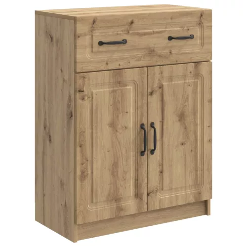 vidaXL Széf fiókkal Kézműves Tölgy 66 x 34,5 x 87 cm Szerelt Fa