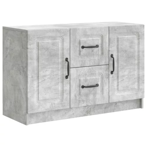 vidaXL Széf fiókkal Betonszürke 89 x 34,5 x 57 cm Szerelt Fa