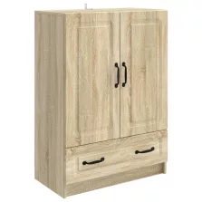   vidaXL Széf fiókkal Sonoma Tölgy 66 x 34,5 x 92 cm Szerelt Fa