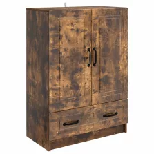   vidaXL Széf fiókkal Füstös Tölgy 66 x 34,5 x 92 cm Szerelt Fa