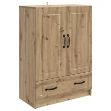   vidaXL Széf fiókkal Kézműves Tölgy 66 x 34,5 x 92 cm Szerelt Fa