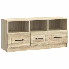   vidaXL TV szekrény fiókkal Sonoma Tölgy 102 x 34,5 x 47 cm Szerelt Fa