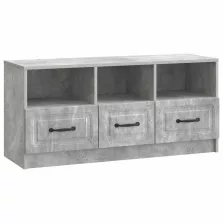   vidaXL TV szekrény fiókkal Betonszürke 102 x 34,5 x 47 cm Szerelt Fa
