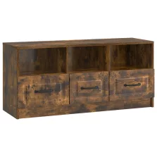   vidaXL TV szekrény fiókkal Füstös Tölgy 102 x 34,5 x 47 cm Szerelt Fa