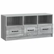   vidaXL TV szekrény fiókkal Szürke Sonoma 102 x 34,5 x 47 cm Szerelt Fa