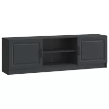 vidaXL TV szekrény Fekete 150 x 31 x 47 cm Szerelt Fa