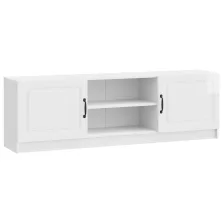   vidaXL TV szekrény Magasfényű Fehér 150 x 31 x 47 cm Szerelt Fa