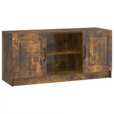   vidaXL TV szekrény Füstös Tölgy 102 x 34,5 x 47 cm Szerelt Fa