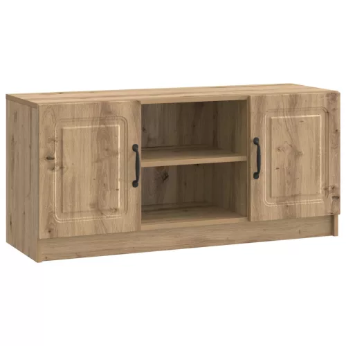 vidaXL TV szekrény Kézműves Tölgy 102 x 34,5 x 47 cm Szerelt Fa