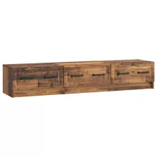   vidaXL TV szekrény fiókkal Antik Fa 147 x 34,5 x 27 cm Szerelt Fa