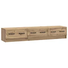   vidaXL TV szekrény Kézműves Tölgy 147 x 34,5 x 27 cm Szerelt Fa